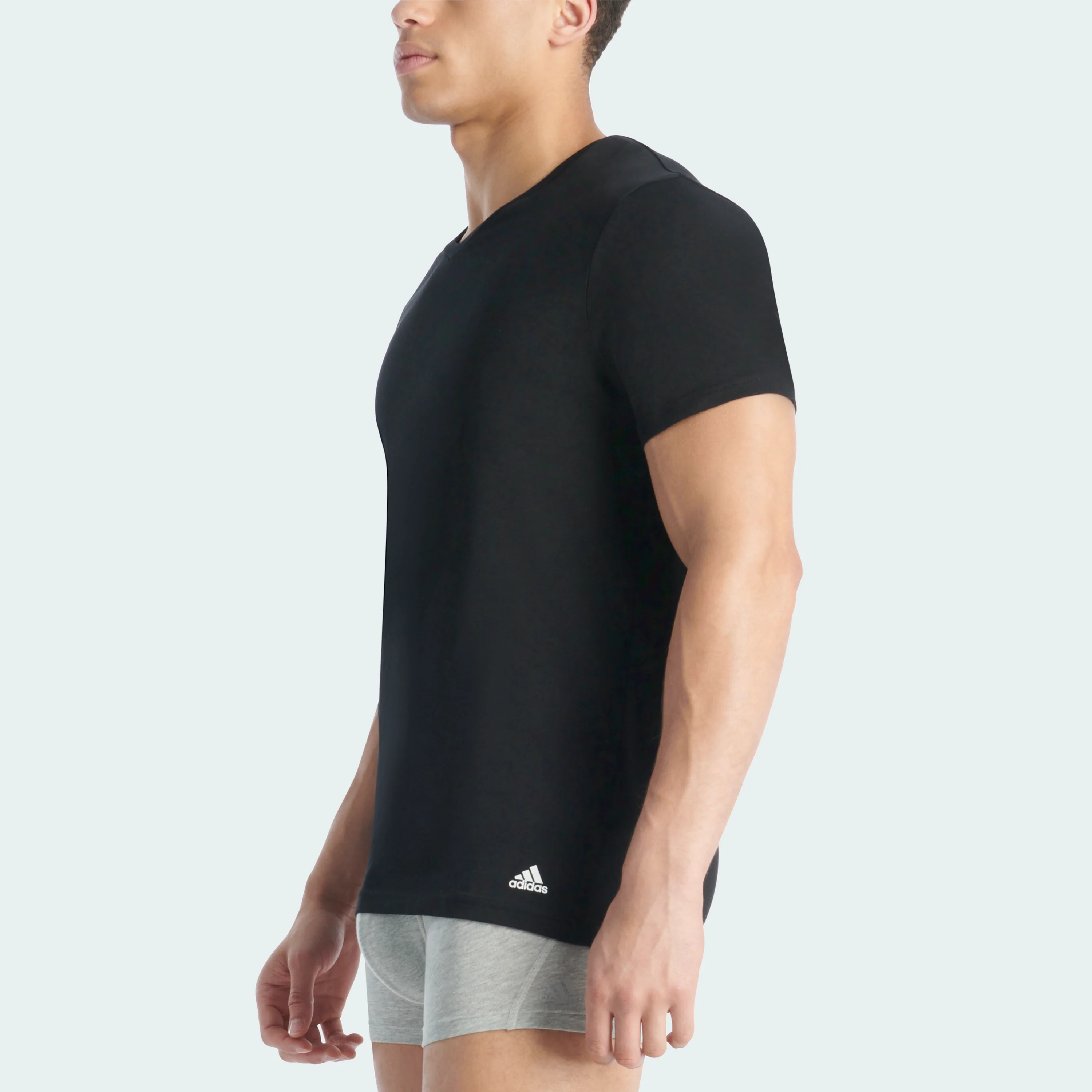 ACTIVE CORE COTTON V-NECK T-SHIRT 3-PAIRS - Image 3