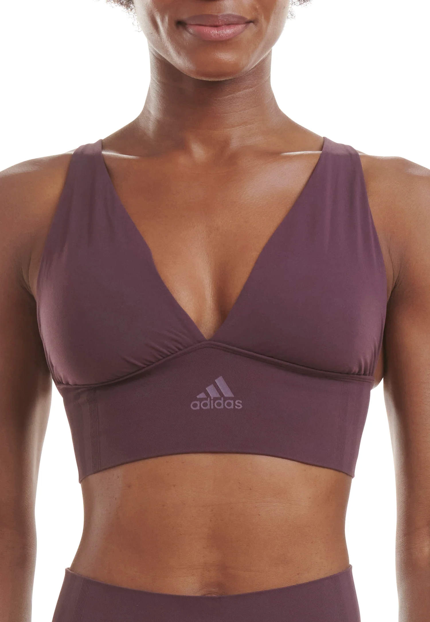 SEAMLESS MICRO STRETCH LONGLINE PLUNGE LOUNGE BRA - Image 3