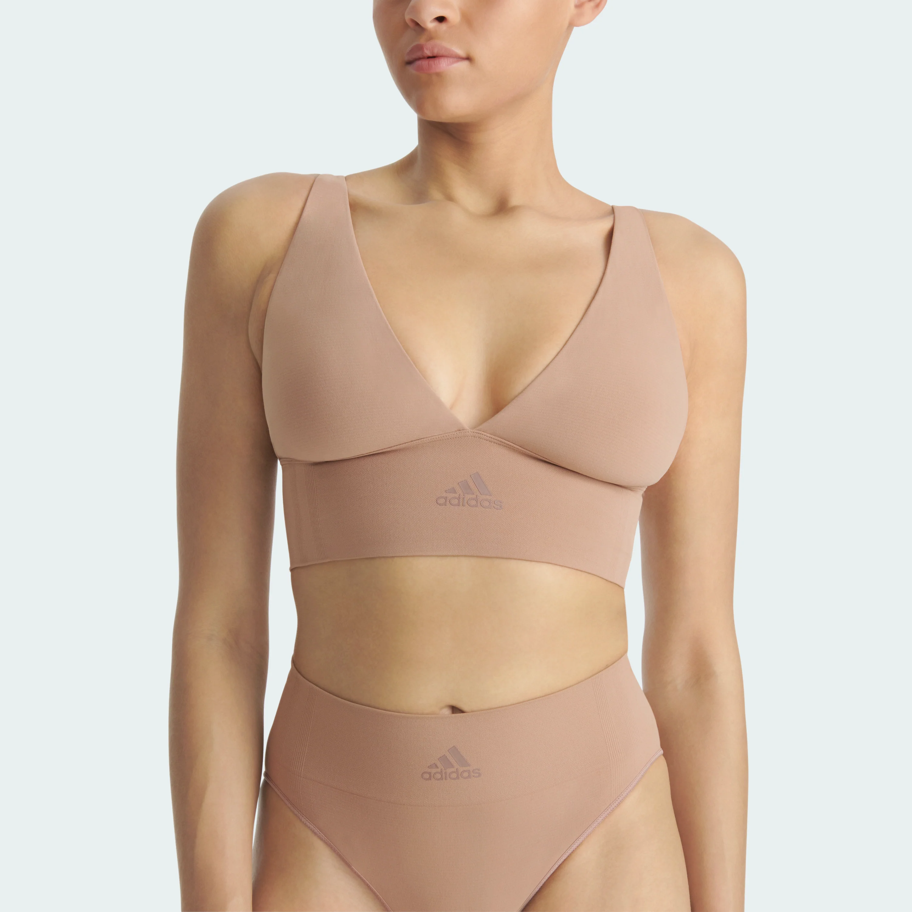 SEAMLESS MICRO STRETCH LONGLINE PLUNGE LOUNGE BRA - Image 43