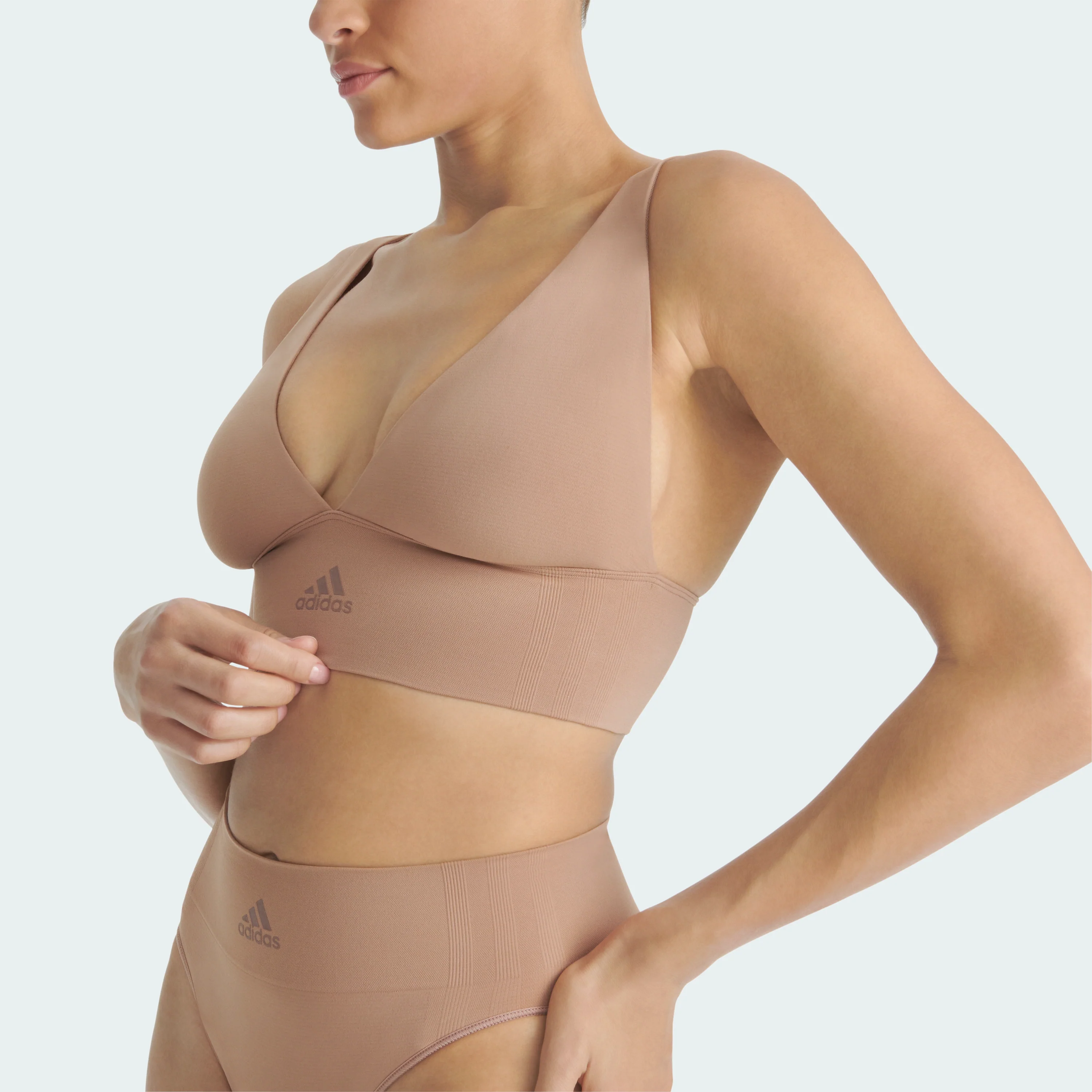 SEAMLESS MICRO STRETCH LONGLINE PLUNGE LOUNGE BRA - Image 44