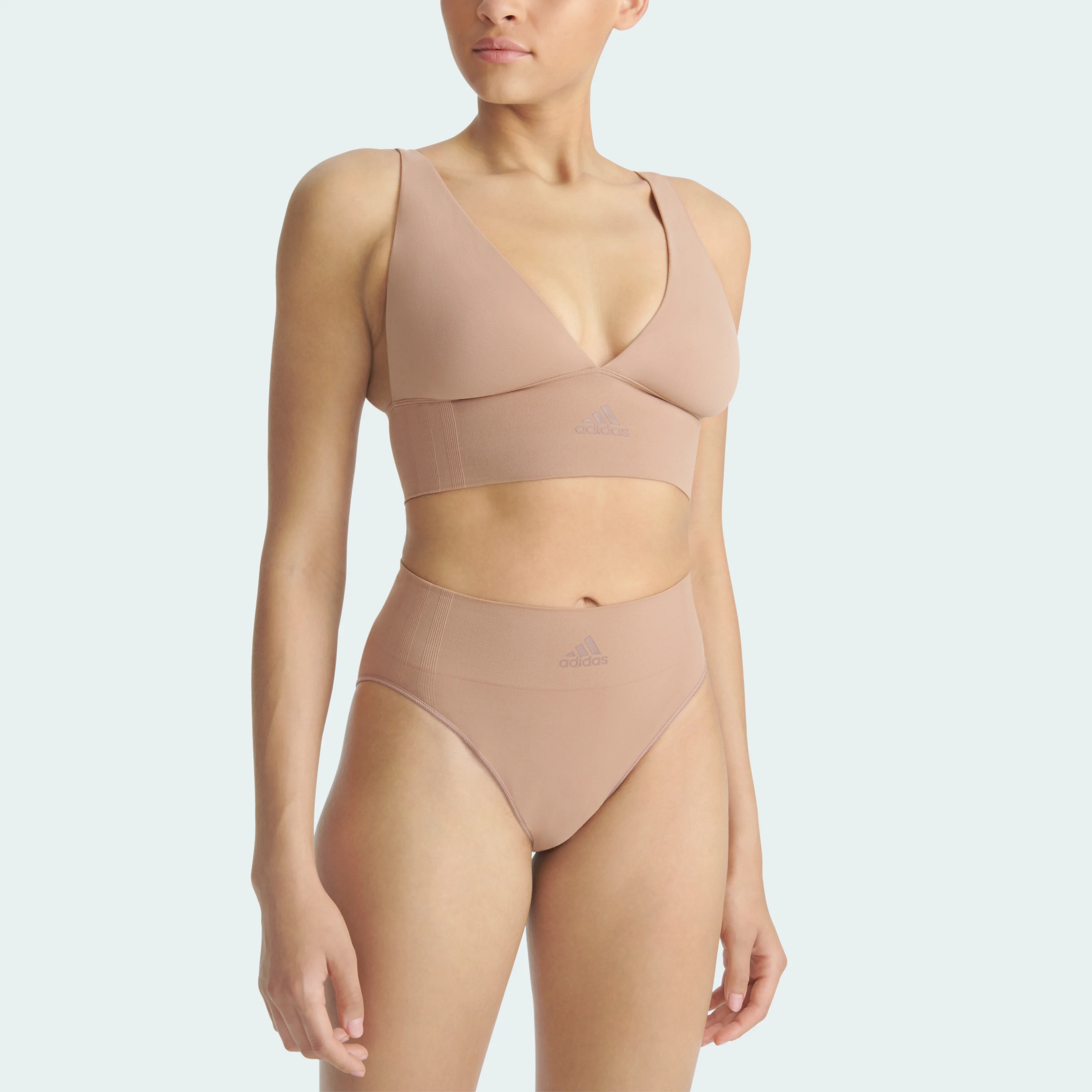 SEAMLESS MICRO STRETCH LONGLINE PLUNGE LOUNGE BRA - Image 47