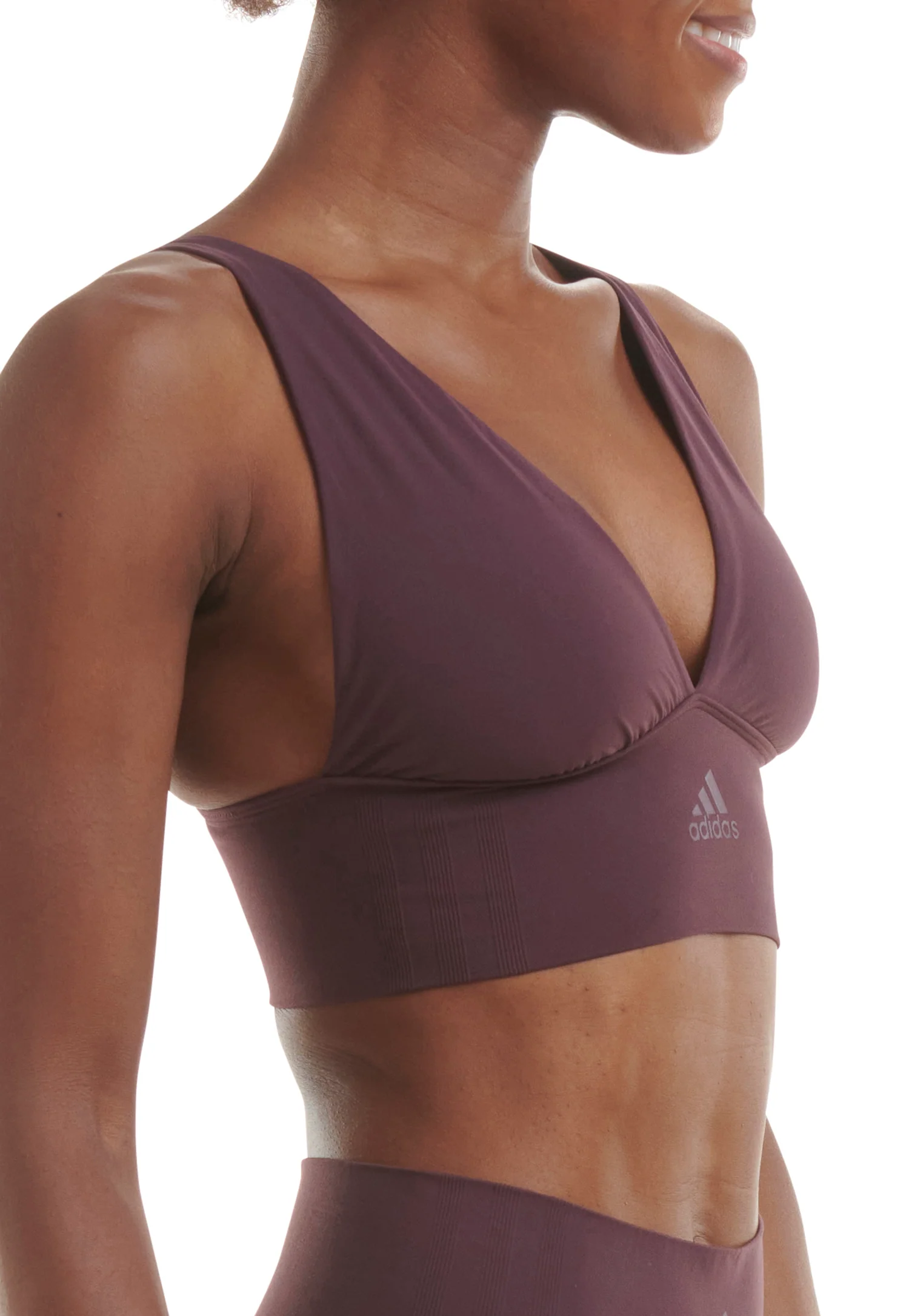 SEAMLESS MICRO STRETCH LONGLINE PLUNGE LOUNGE BRA - Image 7